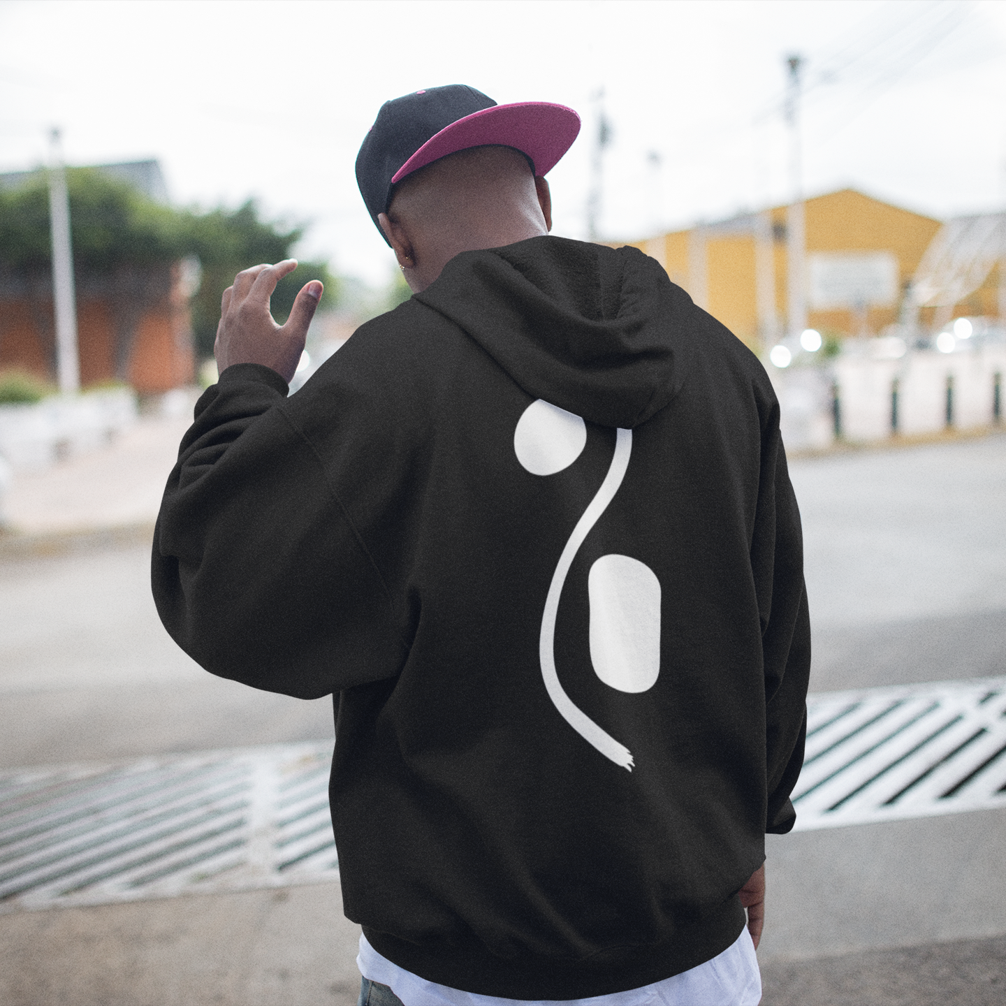 FRAGMENT 07 — FLUX / Hoodie Black